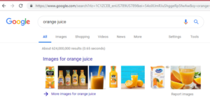 google orange juice