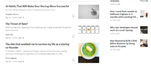 Medium Startup Articles