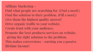 My Idea of Affiliate Marketing