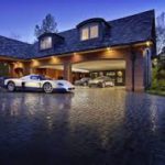 fancy house and cars