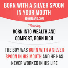 born with a silver spoon meaning born rich